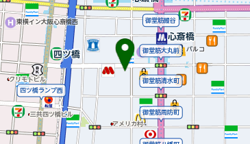 京都きものレンタルwargo(ワーゴ) 大阪心斎橋店の地図画像