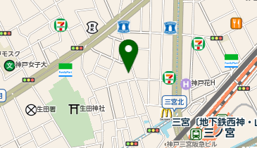 中華蕎麦三藤 神戸三宮店の地図画像