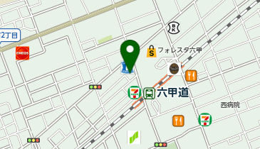 廣島我馬 六甲道駅北店の地図画像