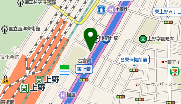楽器の買取屋さん 上野店の地図画像