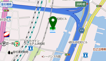 沖縄料理 なんくるないさー 芝浦ブルーフロント店の地図画像