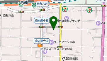 あいよっ! 京都駅八条口店の地図画像