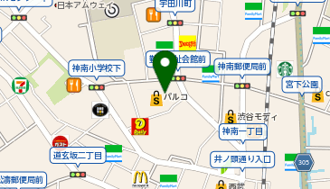 ミズノショップ 渋谷パルコの地図画像