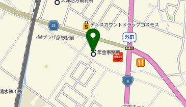 彦根年金事務所の地図画像