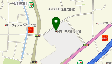 株式会社下関合同花市場の地図画像