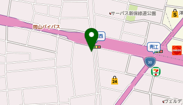 西尾レントオール株式会社 岡山中央営業所の地図画像