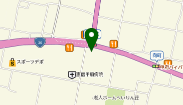 ヤマダホームズ 甲府展示場の地図画像