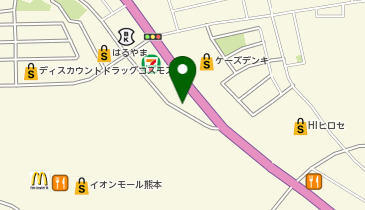 ヤマダホームズ 熊本展示場の地図画像