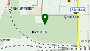 梅小路公園 市電ひろばの地図画像