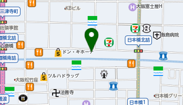 脱毛しま専科 ミナミ難波・宗右衛門町の地図画像