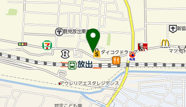 炭火焼 八剣伝 放出北出口駅前店の地図画像