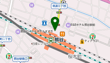 熊谷駅観光案内所の地図画像