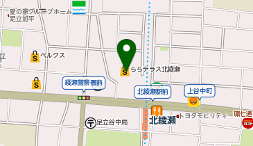 アエナ ららテラス北綾瀬店の地図画像