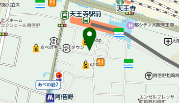 十割蕎麦ハレニチ あべの店の地図画像