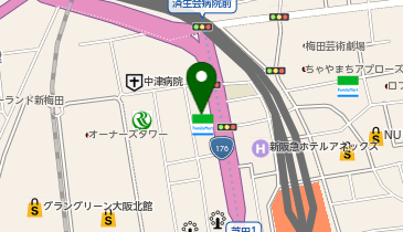 ルネサンス大阪高等学校の地図画像