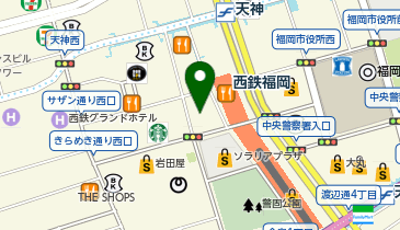 シューファンタジー 天神VIORO店の地図画像