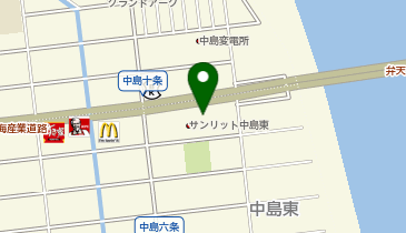 立ち喰いうどん明日市の地図画像