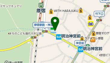 Nike Harajuku(ナイキ ハラジュク)の地図画像