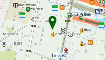 日本酒とお魚きっちん祐星 天王寺店の地図画像