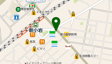 島村楽器 ミュージックサロン新小岩の地図画像