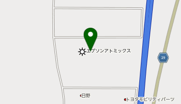 エプソンアトミックス 株式会社 北インター事業所の地図画像
