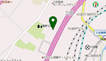 ゆで太郎 三田3丁目店の地図画像