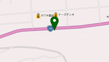 河岸段丘カフェの地図画像