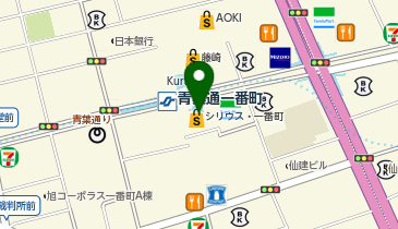 KA・RA・DA factory(カラダ ファクトリー) シリウス・一番町店の地図画像