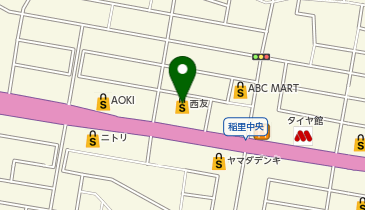 浜田屋クリーニング 南長野店の地図画像