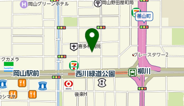 野田屋町 マチメシの地図画像