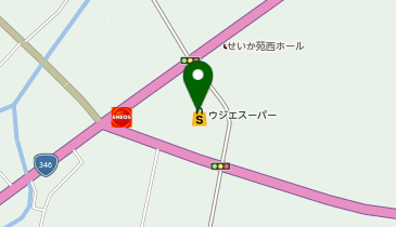 ウジエスーパー 中田店の地図画像