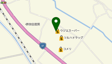 ウジエスーパー 岩出山店の地図画像