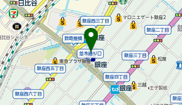 カルティエ 銀座4丁目ブティックの地図画像