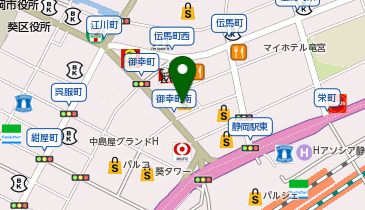 バーガーキング 静岡モディの地図画像