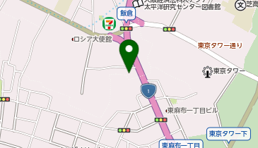 飯倉熊野神社の地図画像