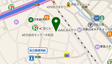 渋谷サクラステージ桜十字クリニックの地図画像