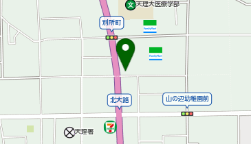 つけ麺いちびり 天理店の地図画像