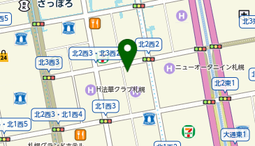 札幌中央整体院 札幌駅前院の地図画像