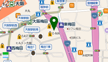 レディースアートネイチャー レディース阪神梅田サロンの地図画像