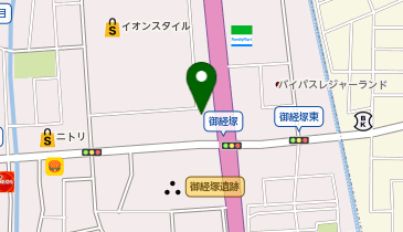 下町の時計台の地図画像