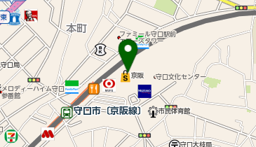 「月とうさぎ」 京阪守口店の地図画像