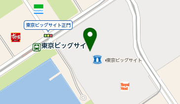 東京ビッグサイト レセプションホールの地図画像