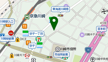 桃園眷村 川崎店の地図画像