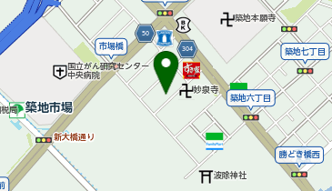 銀座らぁ?しら石 築地店の地図画像