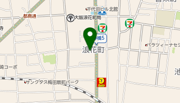 炭火焼鳥 ココロイヤル 天満店の地図画像