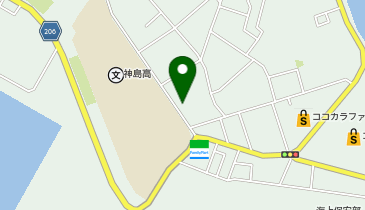 ポプラ調剤薬局 神島店の地図画像