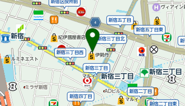 S.O.S fp 新宿伊勢丹店の地図画像