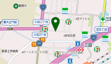 東京油組総本店 三田組の地図画像