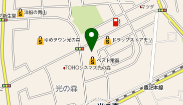 ドラッグストアコスモス 光の森南店の地図画像