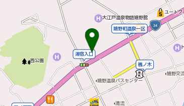 うれしの源泉 百年の湯の地図画像